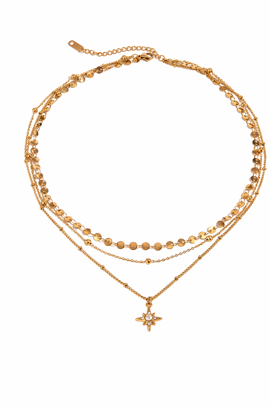 Collier Double Sahel — Default Title — vue de face Soleria