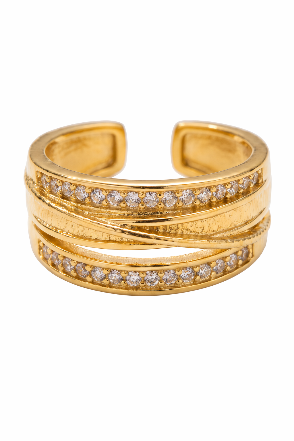 Bague Dune — Default Title — vue de face Soleria