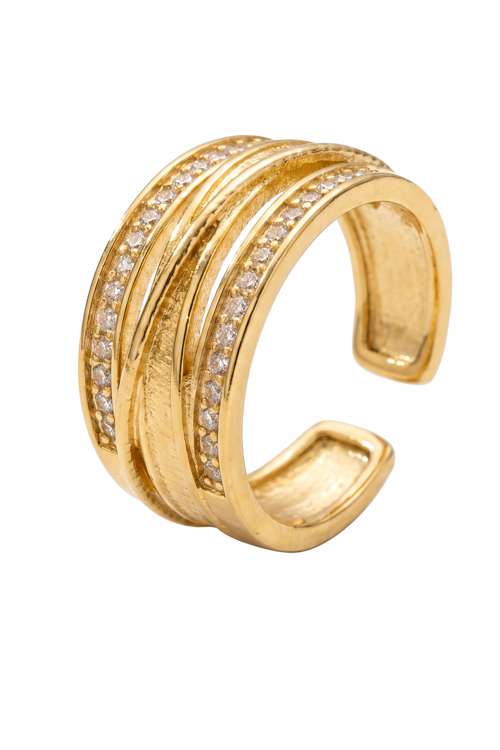 Bague Dune — Default Title — vue trois-quarts Soleria