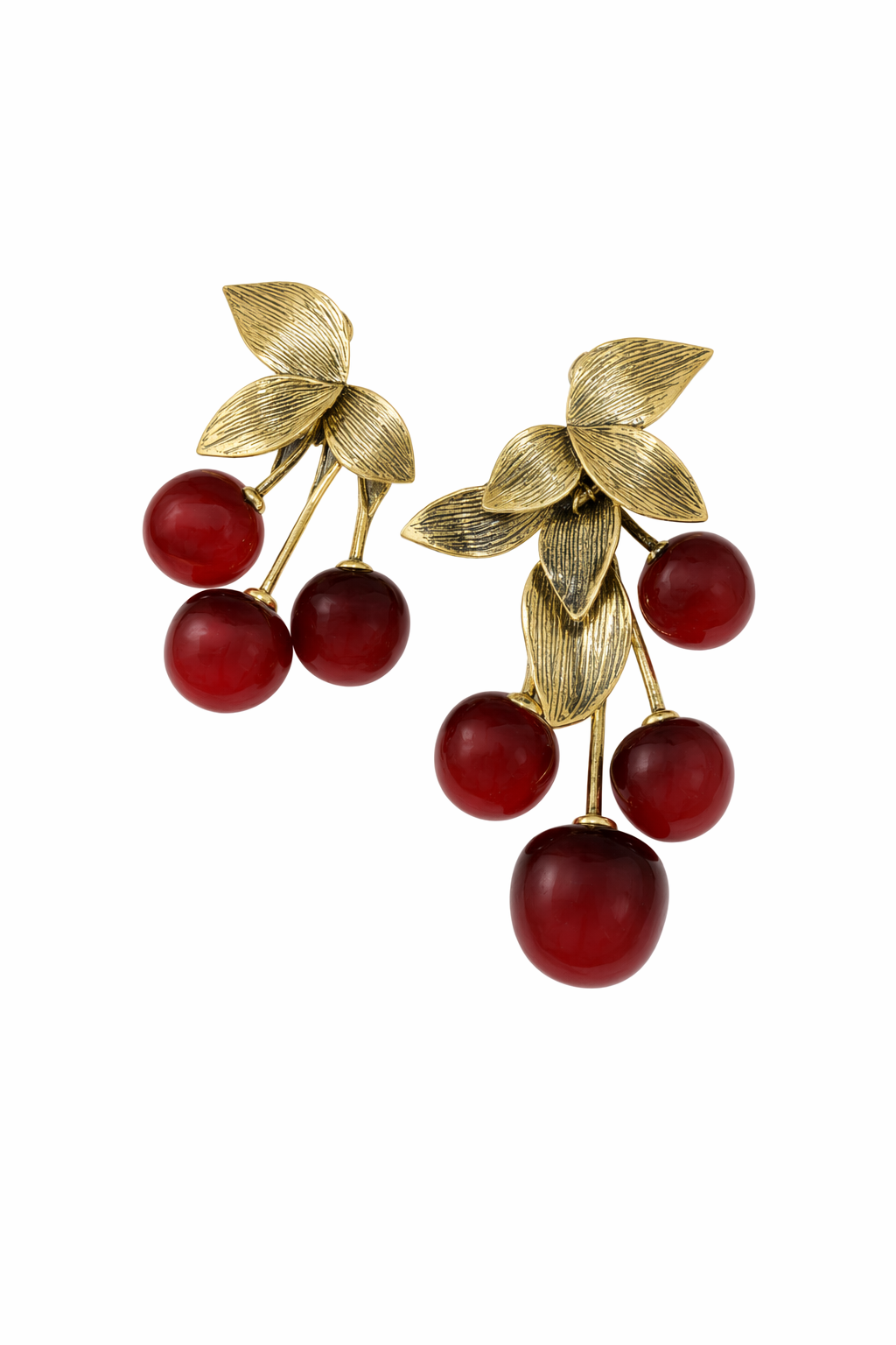 Boucles Cerises — Default Title — vue trois-quarts Soleria