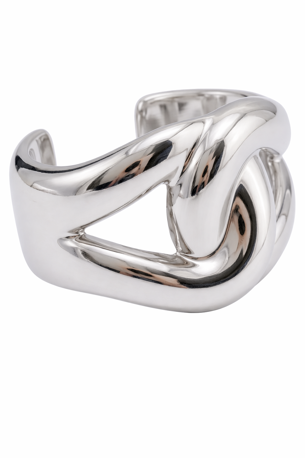 Manchette Liquide Argent — Default Title — vue trois-quarts Soleria