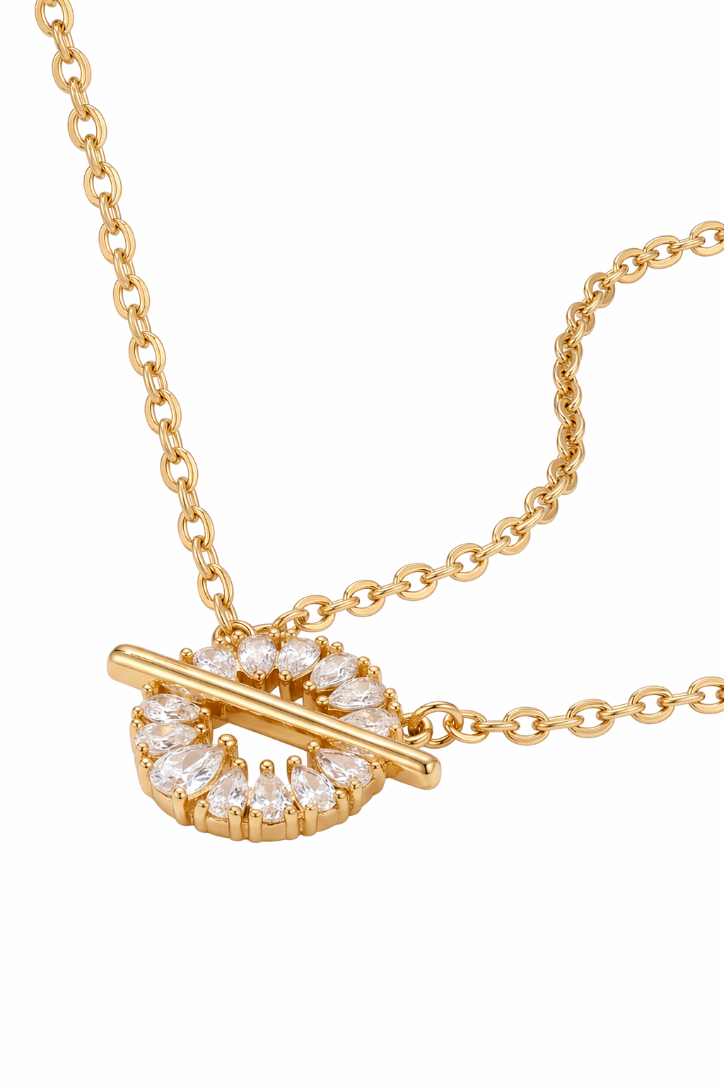 Collier Tournesol — Default Title — vue trois-quarts Soleria