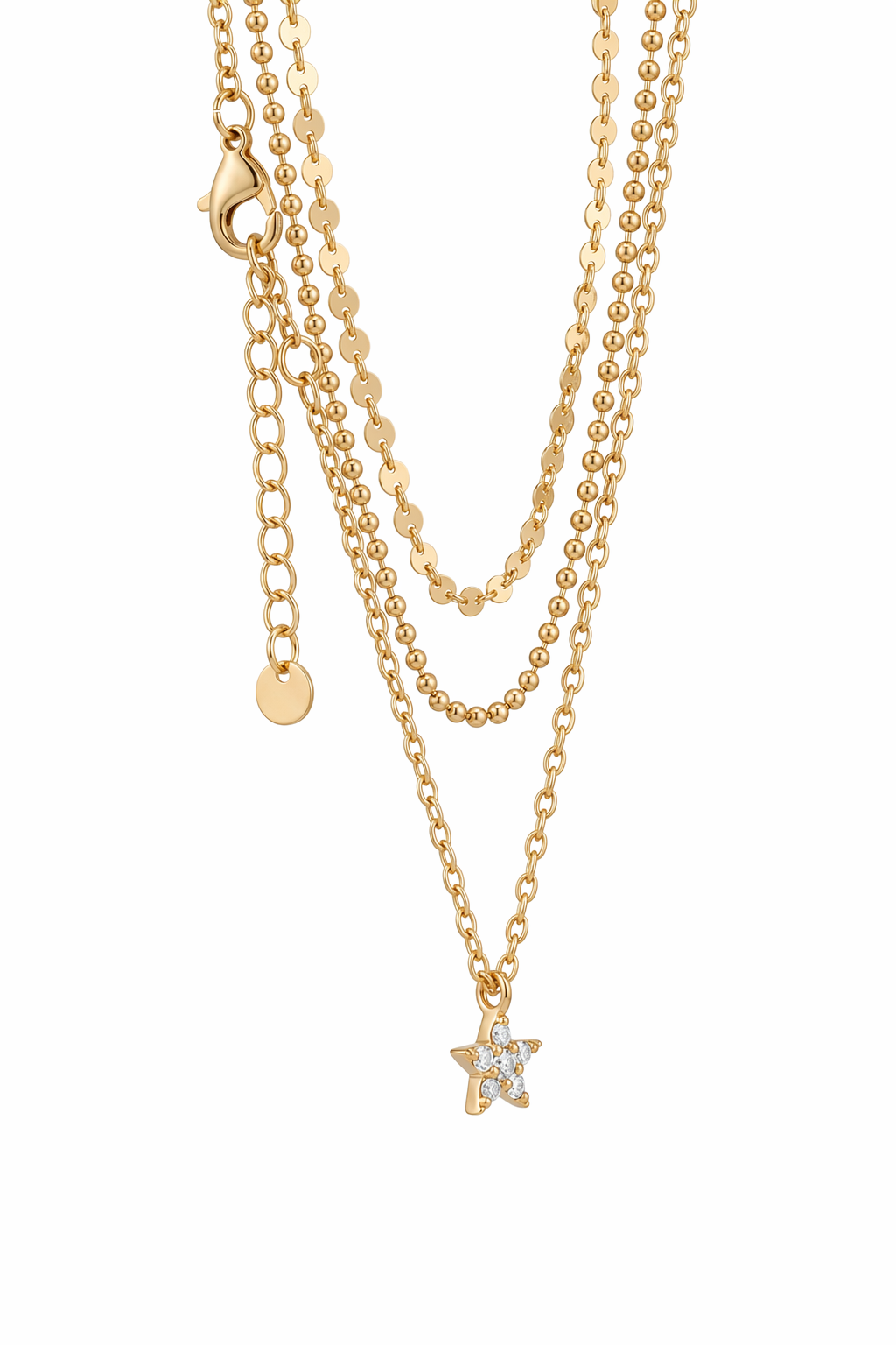 Collier Double Sahel — Default Title — vue trois-quarts Soleria