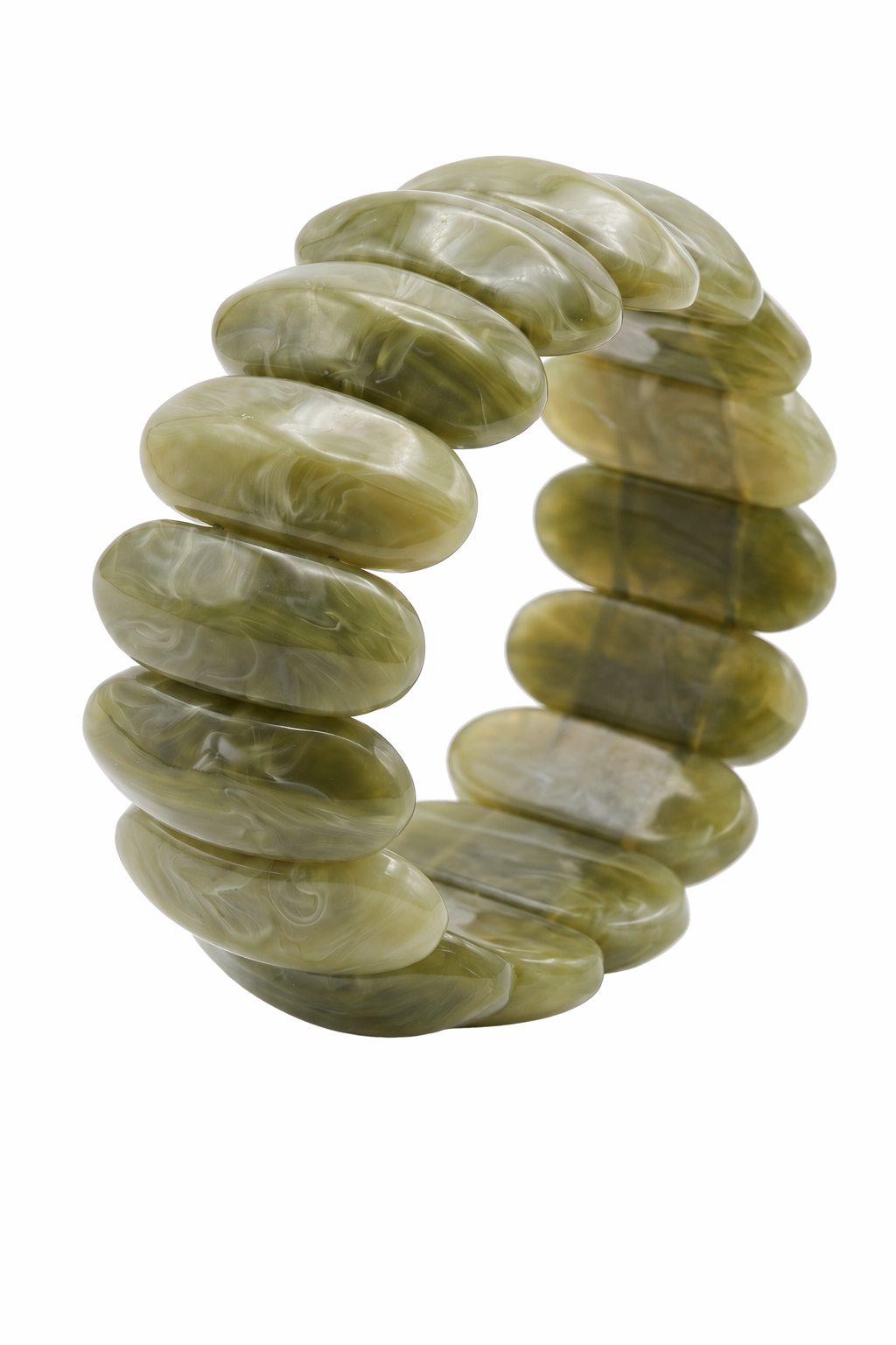 Bracelet Olive — Default Title — vue trois-quarts Soleria