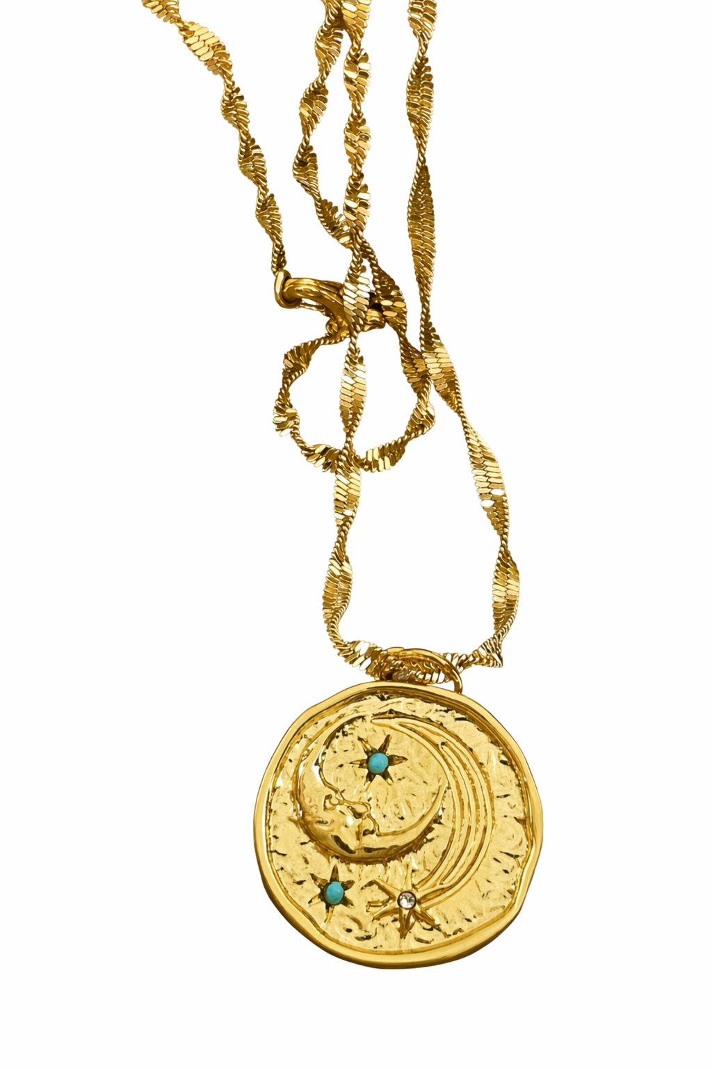 Collier Médaille Comète — Default Title — macro Soleria