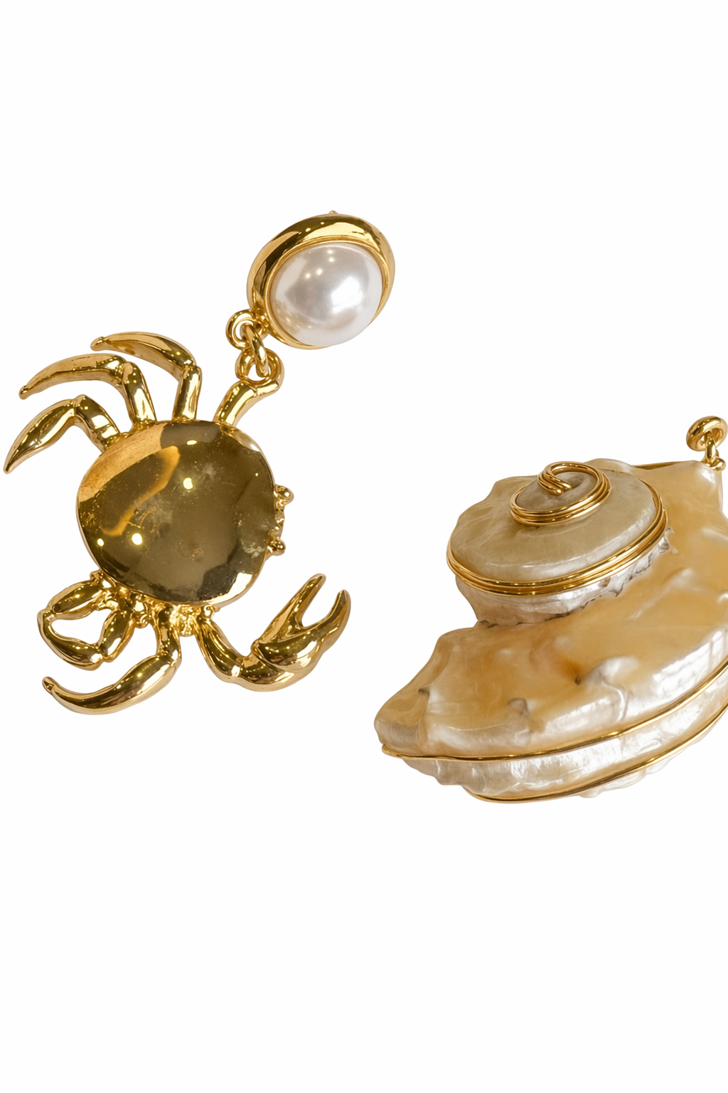 Boucles Crabe & Perle — Default Title — macro Soleria